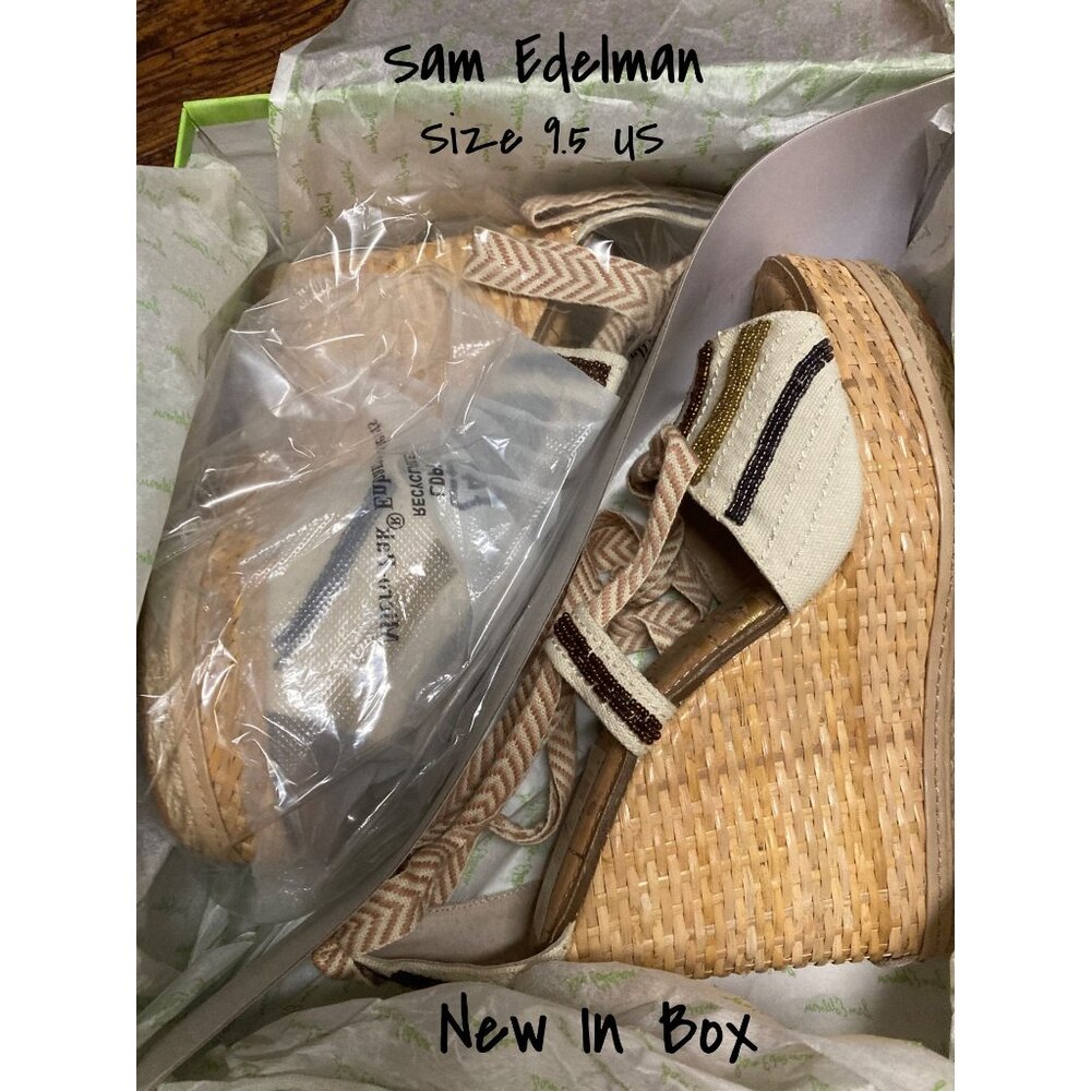 Sam Edelman Women's Wedge Sandals, Heels, Size 9.5 US -New In Box